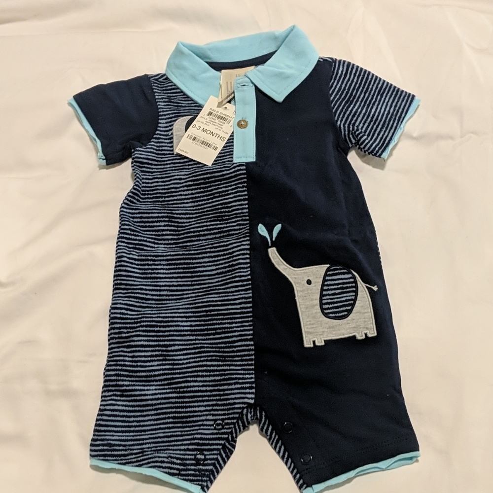 Blue Elephant Onesie